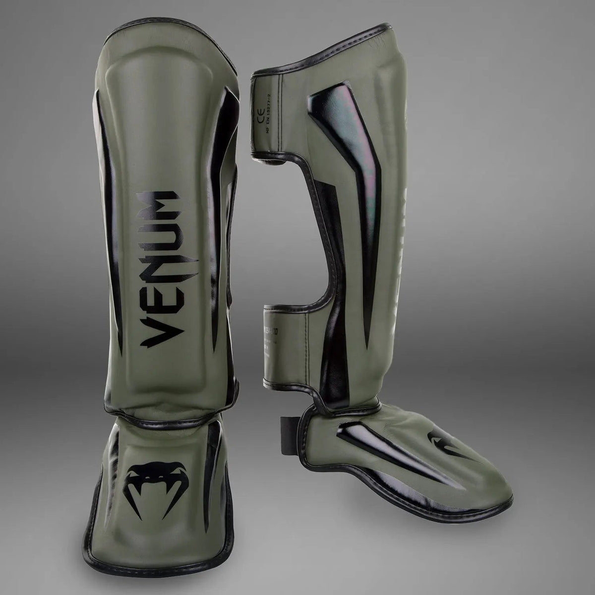 Venum Elite Standup Shin guards - Khaki/Black