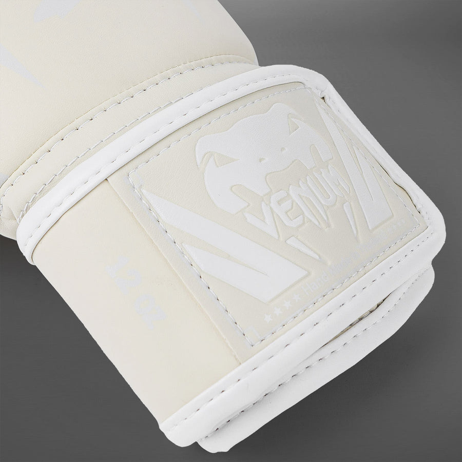 Venum Elite Boxing Gloves - White/Ivory — product view 5