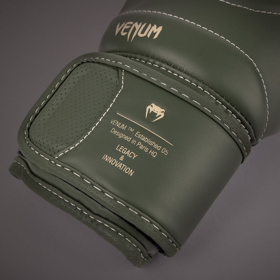 Venum Impact Evo Boxing Gloves - Military Green — product view 5
