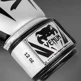 Venum Elite Boxing Gloves - Silver/Black — product view 5