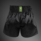 Venum Classic Evo Muay Thai Shorts - Black/ Neon Yellow — product view 4