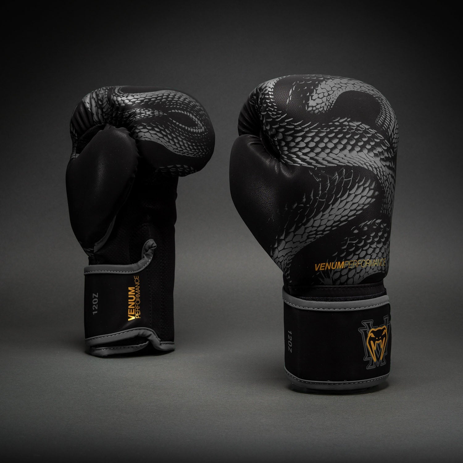 Venum Matupa Boxing Gloves - Black/Grey/Gold