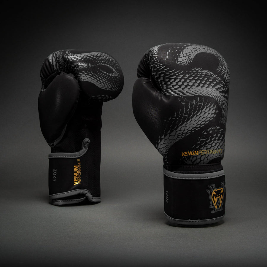 Venum Matupa Boxing Gloves - Black/Grey/Gold
