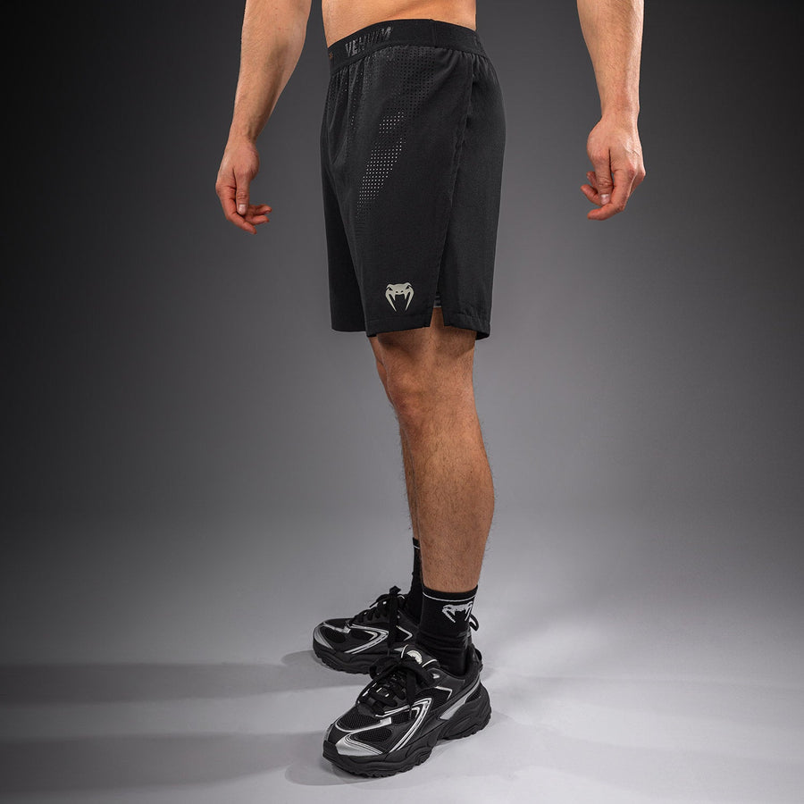 Venum Lazer Hybrid Training Shorts - Black/Grey — product view 3