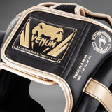 Venum Elite Headgear - Black/Gold