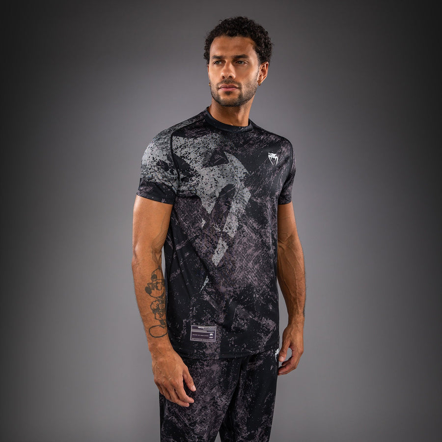 Venum Rage & Workout Dry Tech T-Shirt - Black/Grey