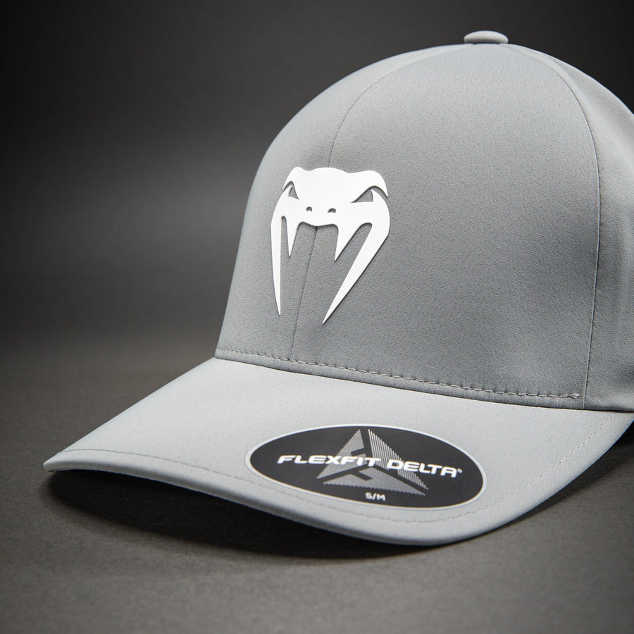 Venum Flexfit Delta Hat grey – front logo detail