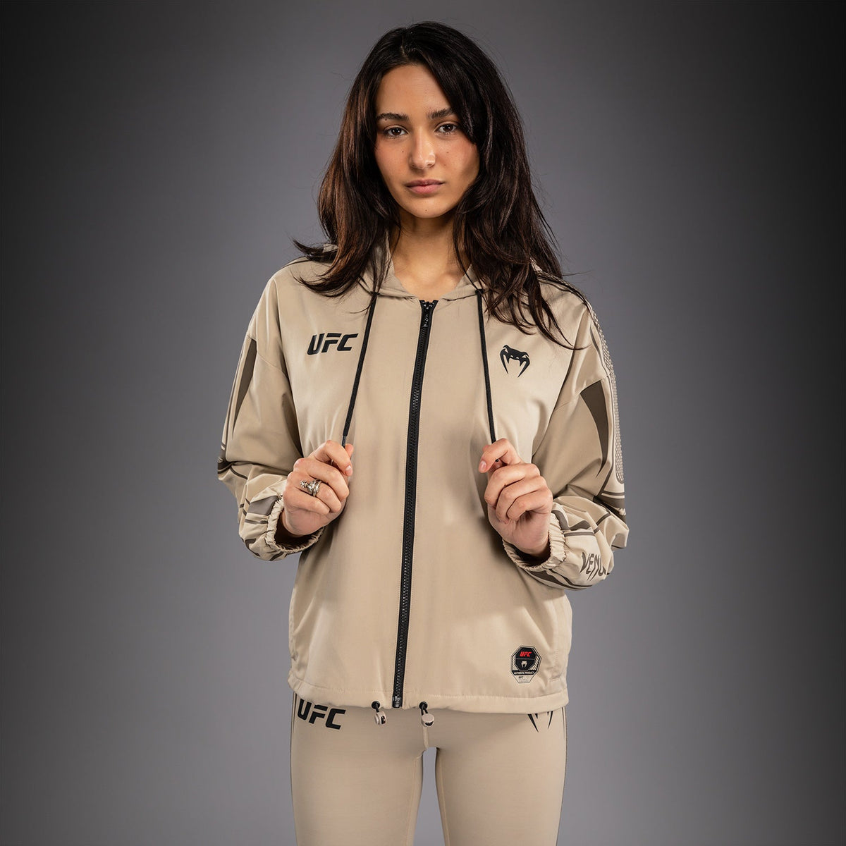 Venum UFC Unity Women's Zip Hoodie - Sand - 1