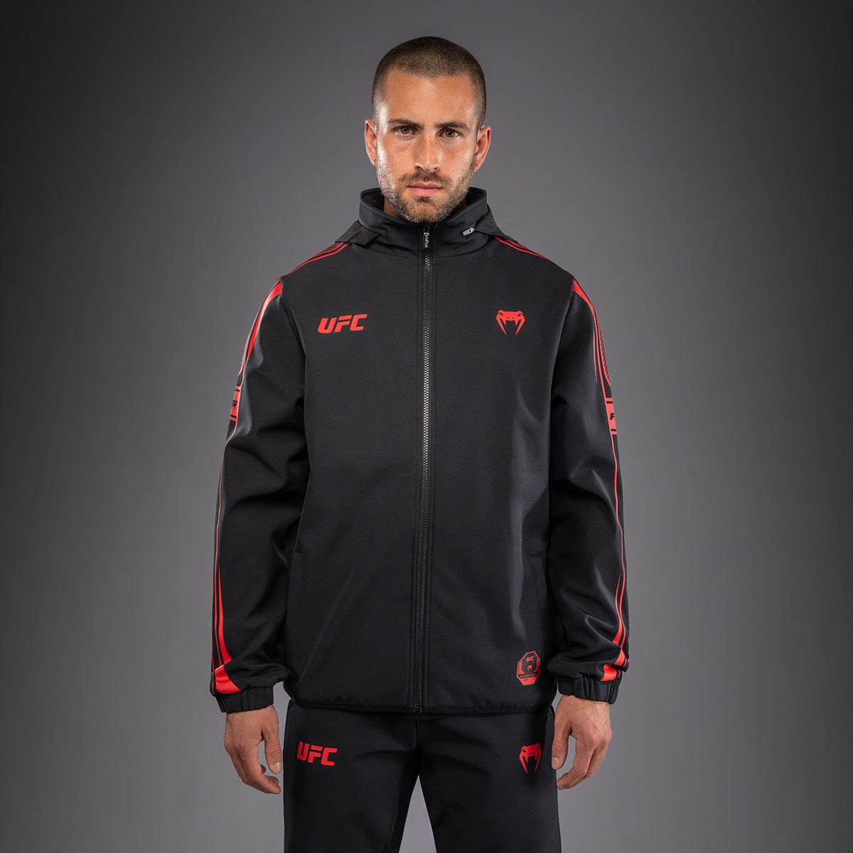 Venum UFC Unity by Venum Authentic Fight Week Men's Zip Hoodie - Black - view 1