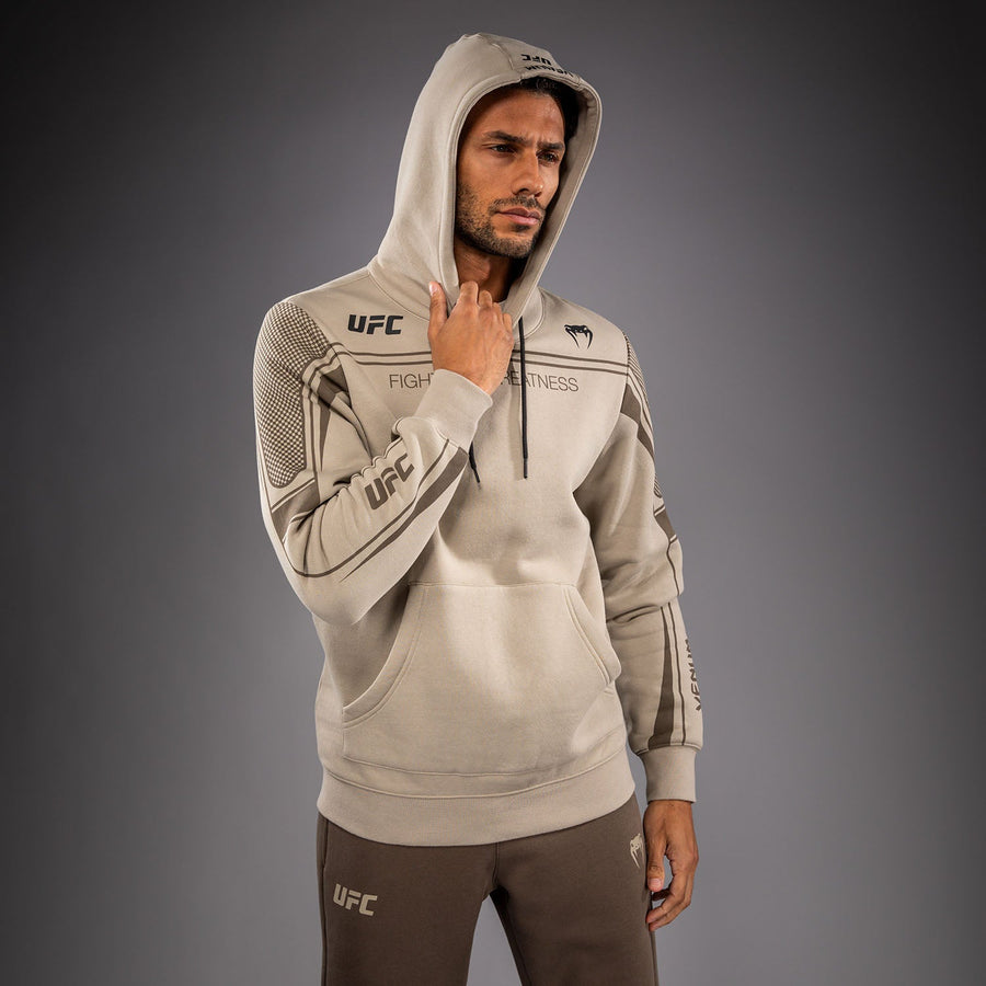 Venum UFC Unity by Venum Authentic Fight Week Men's Pullover Hoodie - Sand - view 4