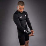 Venum UFC Unity by Venum Authentic Fight Week Men's Performance Long Sleeve Rashguard - Black - view 4