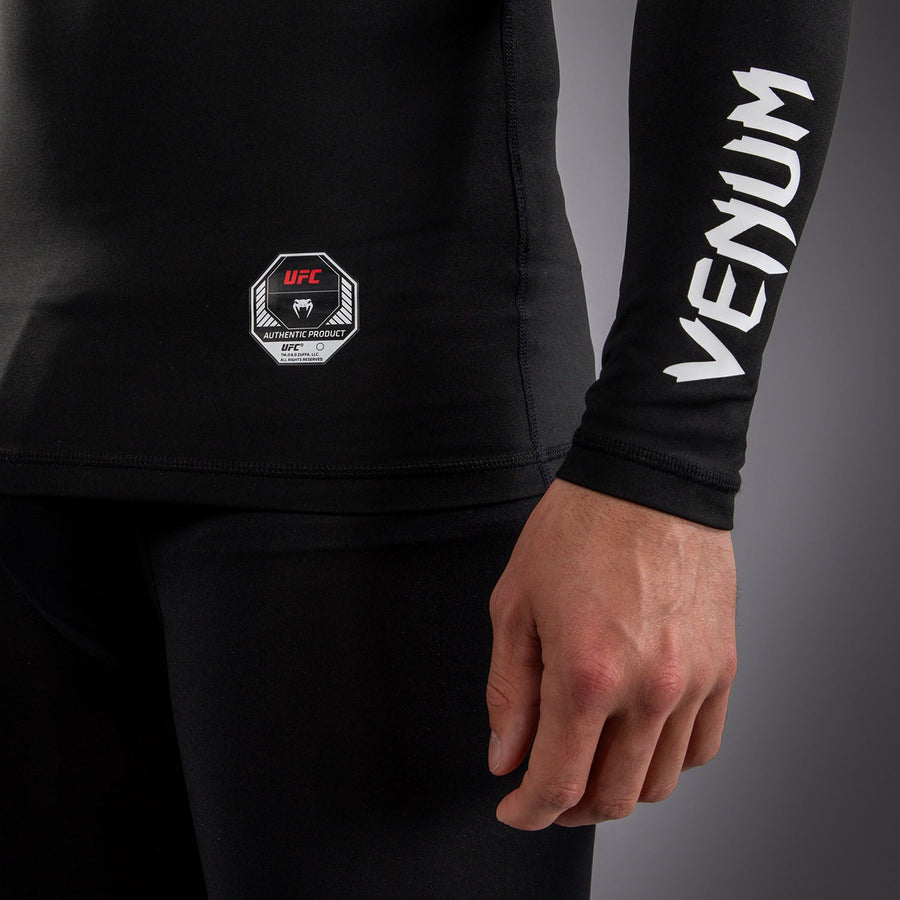 Venum UFC Unity by Venum Authentic Fight Week Men's Performance Long Sleeve Rashguard - Black - view 7