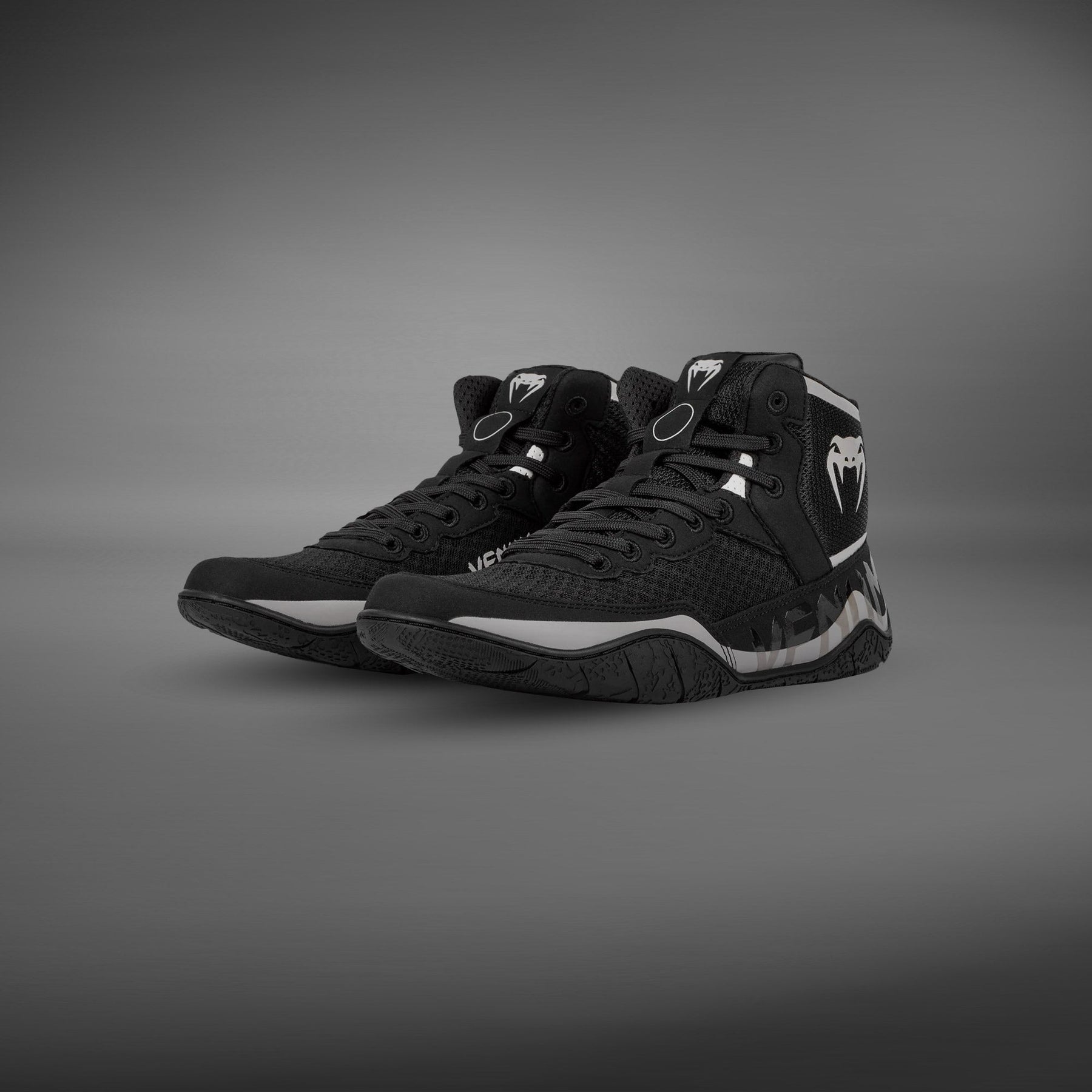 Venum Elite Wrestling Shoes - Black/Sand